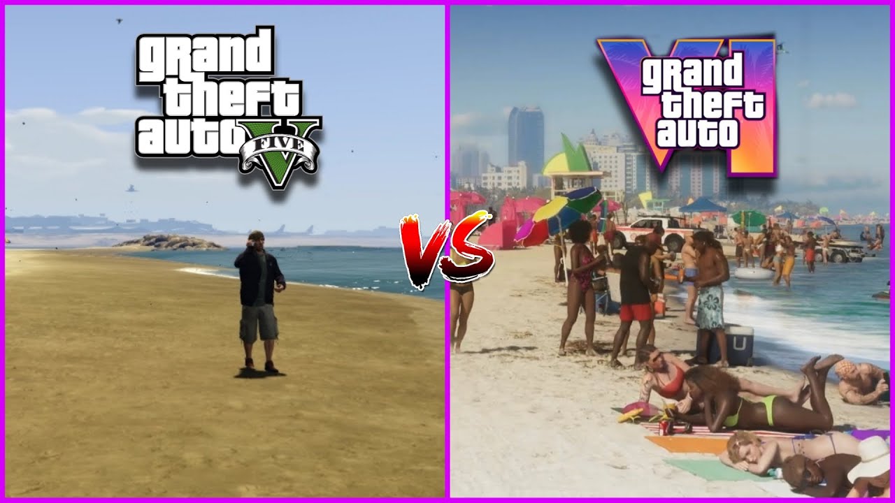 GTA 5 vs GTA 6 Trailer Graphics Comparison