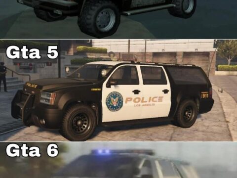 Evolution of GTA police cars