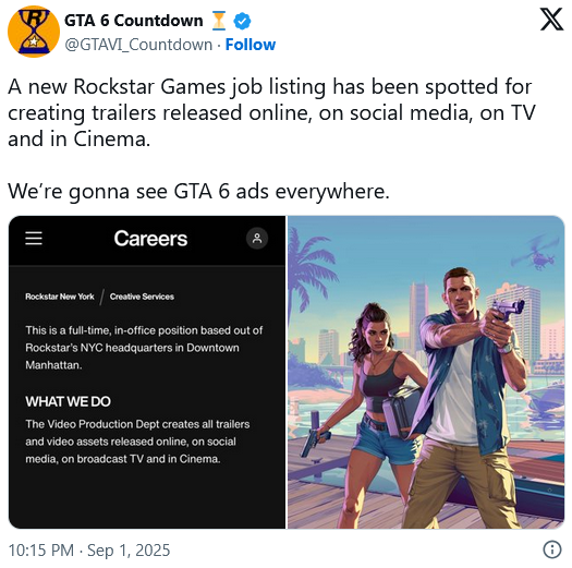 GTA 6 Trailer 3: Are Rockstar’s Latest Job Ads Dropping Big Hints?